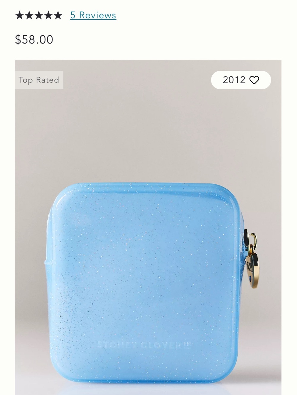 Anthropologie - Stoney Clover Lane Jelly Pouch - Periwinkle